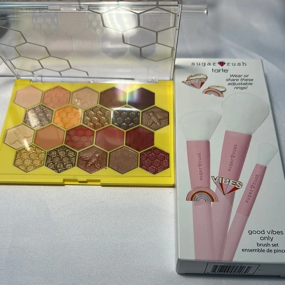 Tarte Gold and Pink Eyeshadow Palette Vibrant Colors - Picture 1 of 5